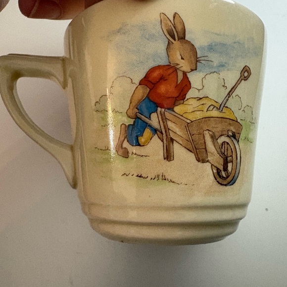 Vintage  Royal doulton Bunnykin small saucer plate  and cup - Picture 6 of 9